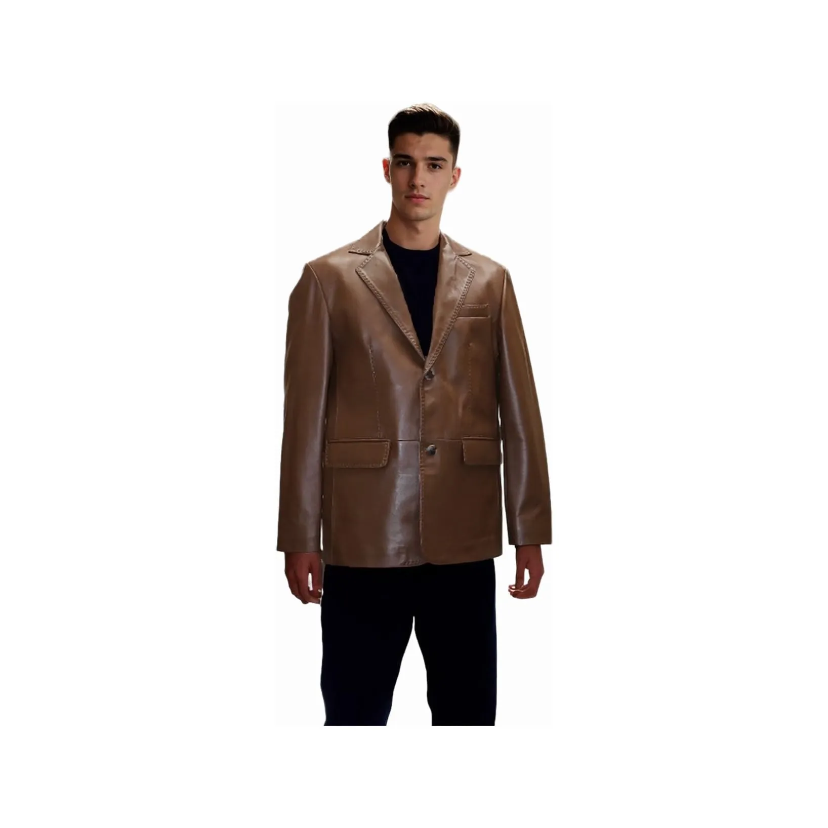 Barya New York Men's leather Blazer Jacket