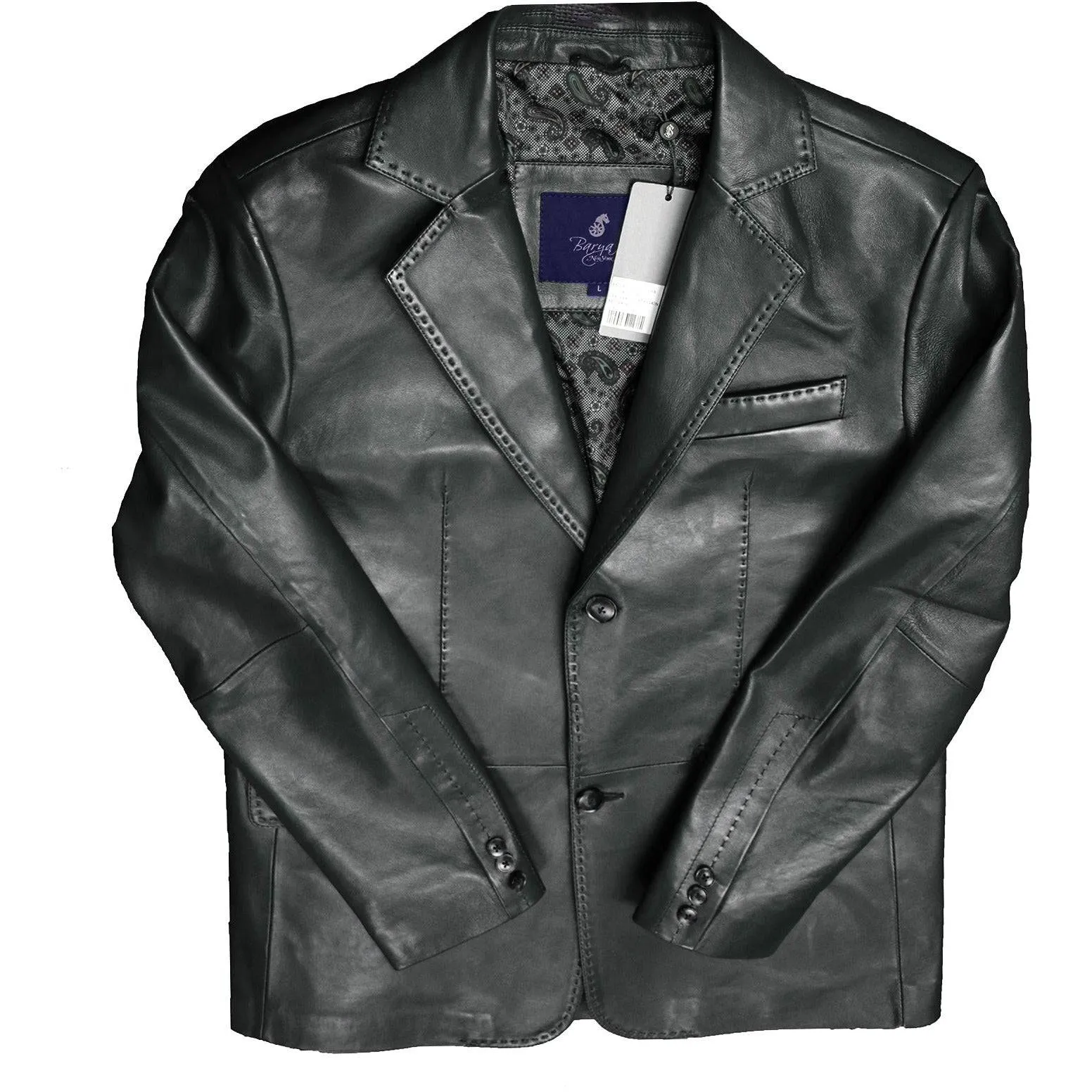 Barya New York Men's leather Blazer Jacket