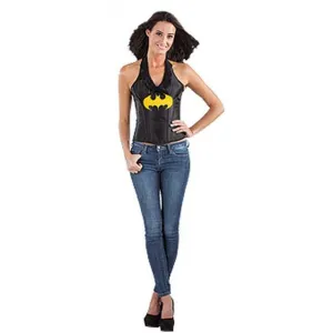 Batgirl Leather Look Corset Size S