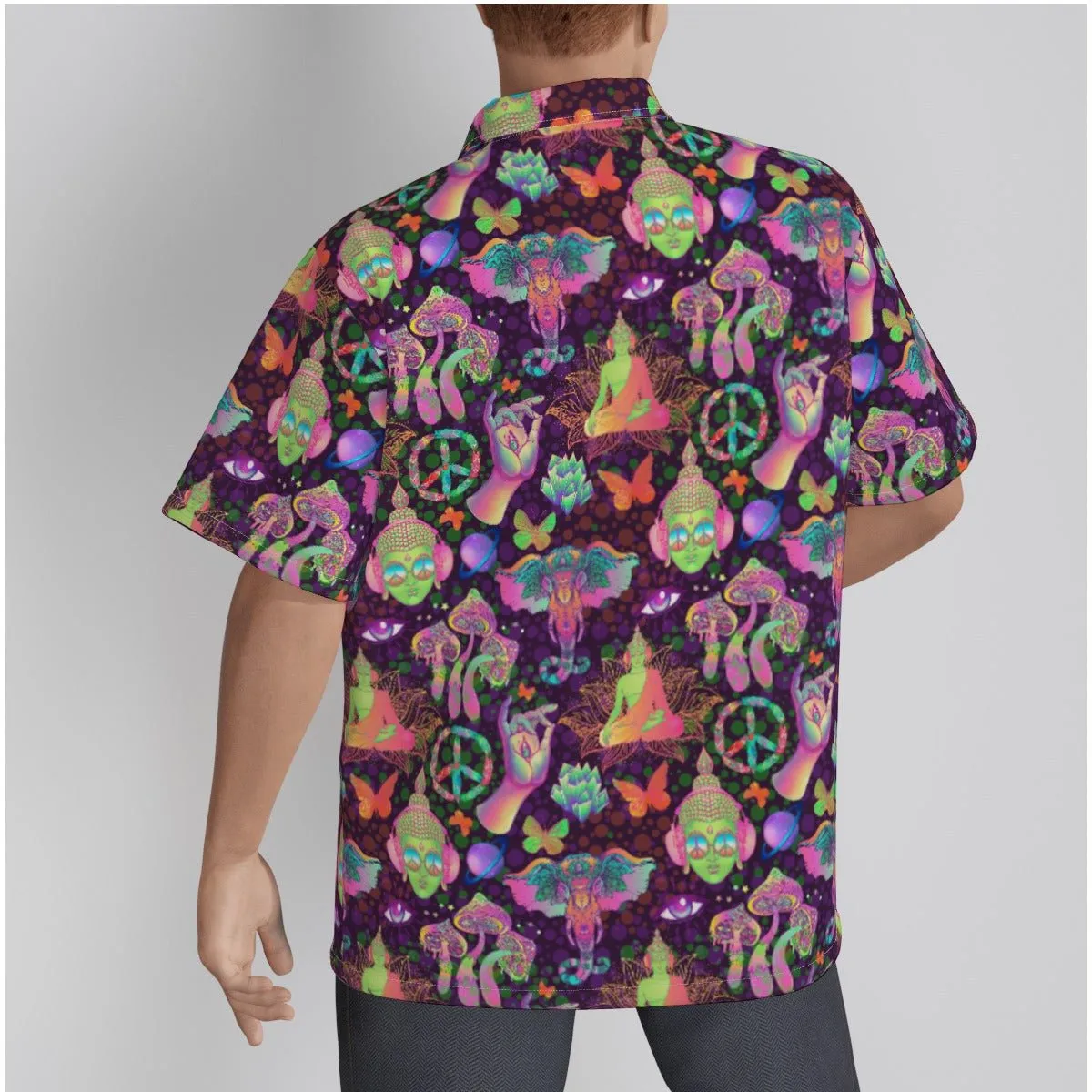 Be Extra! Trippy Spirit Men's Hawaiian Shirt