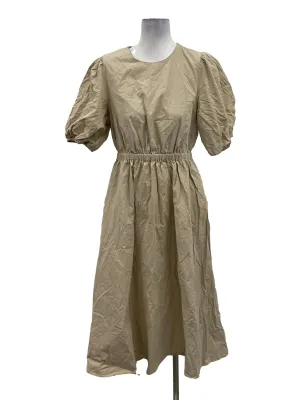 Beige Roundneck Maxi Dress OSN