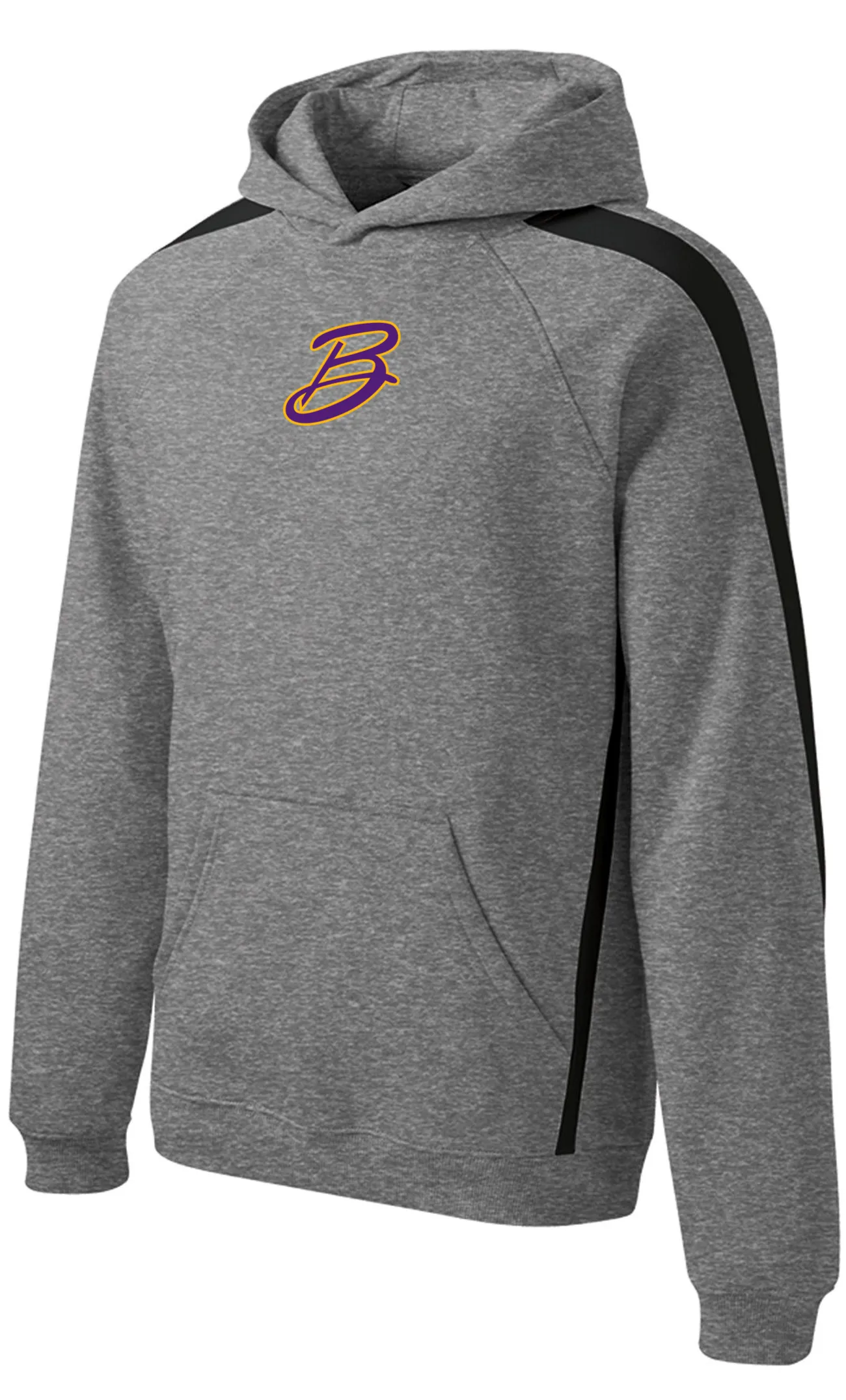 Bellbrook Softball Fan Premier Hoodie - Vintage Heather/Black Trim