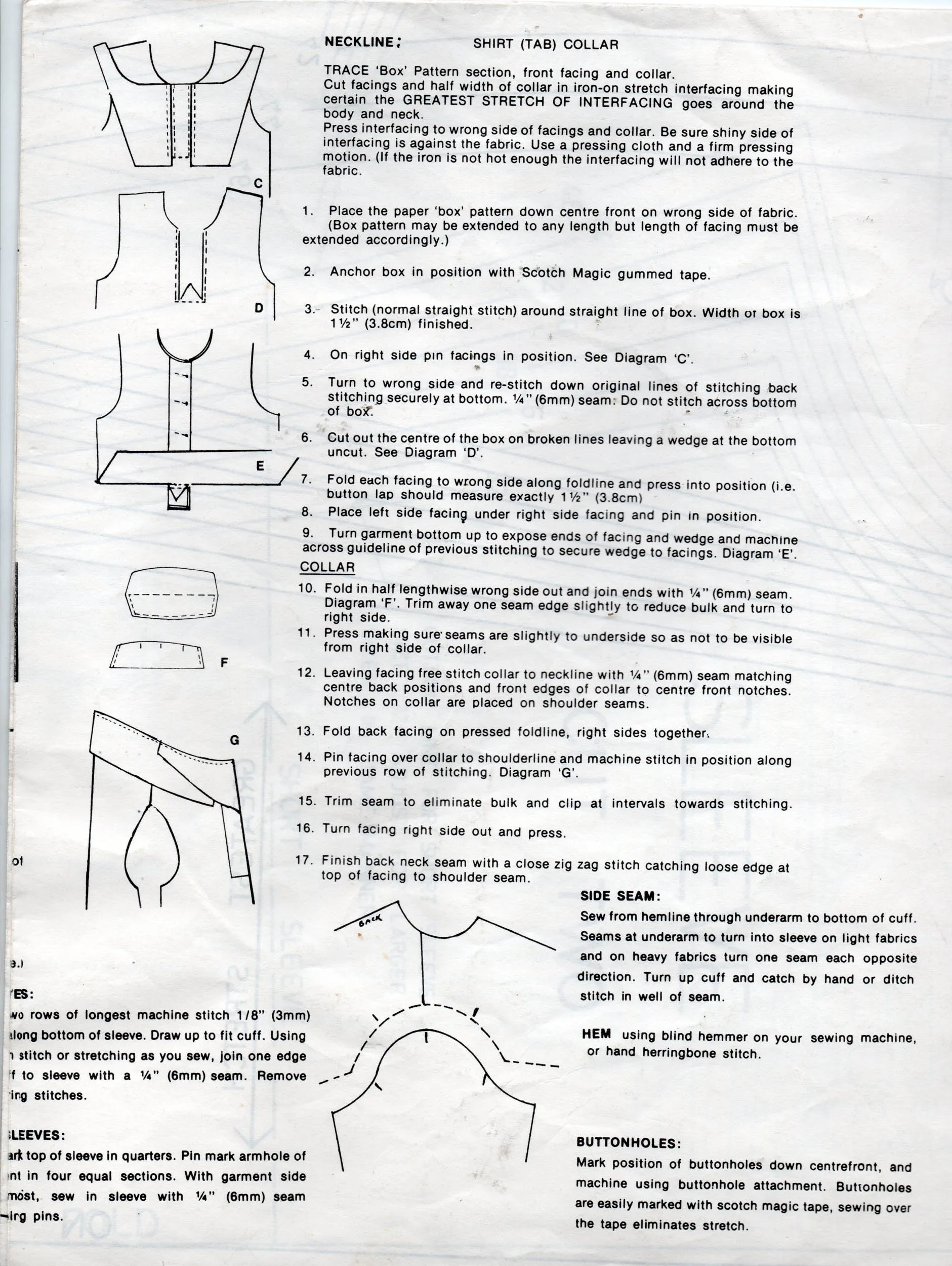 Bevknits 6002 Mens Stretch Knit Golf / Rugby / Polo Shirts 1970s Vintage Sewing Pattern UNCUT Factory Folded