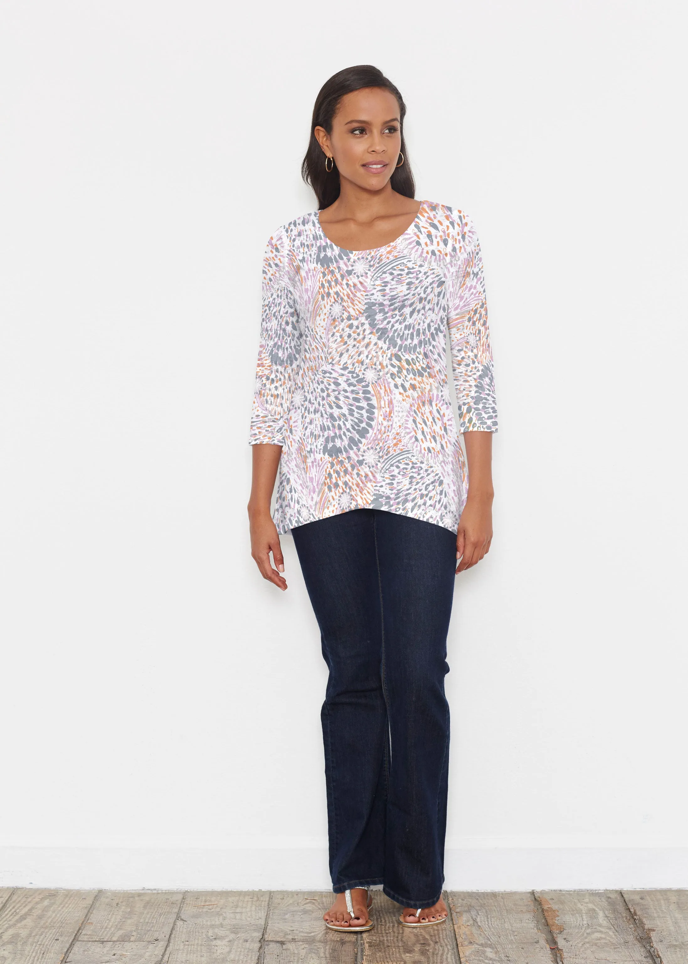 Big Bang (8092) ~ Katherine Hi-Lo Thermal Tunic