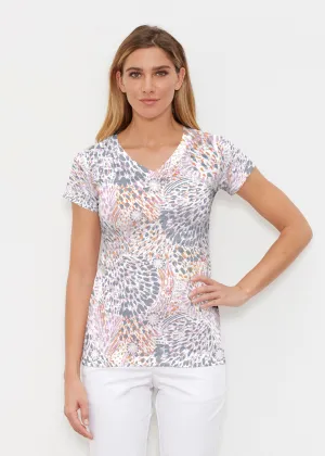 Big Bang (8092) ~ Signature Cap Sleeve V-Neck Shirt