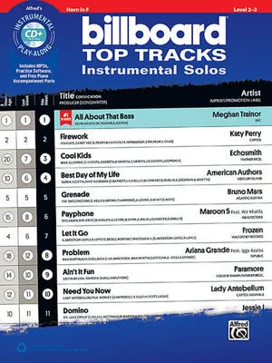 BILLBOARD TOP TRACKS HORN BK/CD