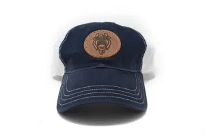 Bison Hat - Navy & White
