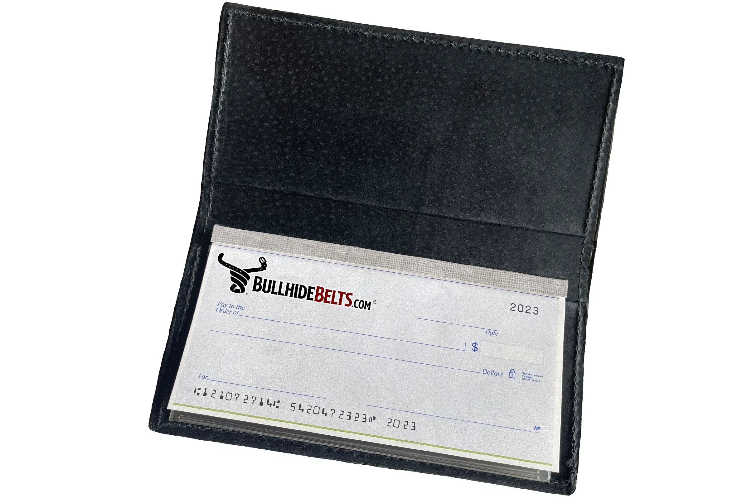 Black American Bison Checkbook Cover