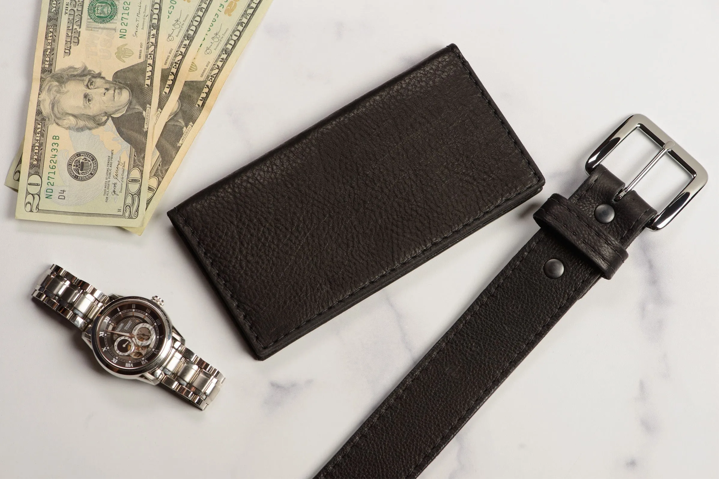 Black American Bison Checkbook Cover