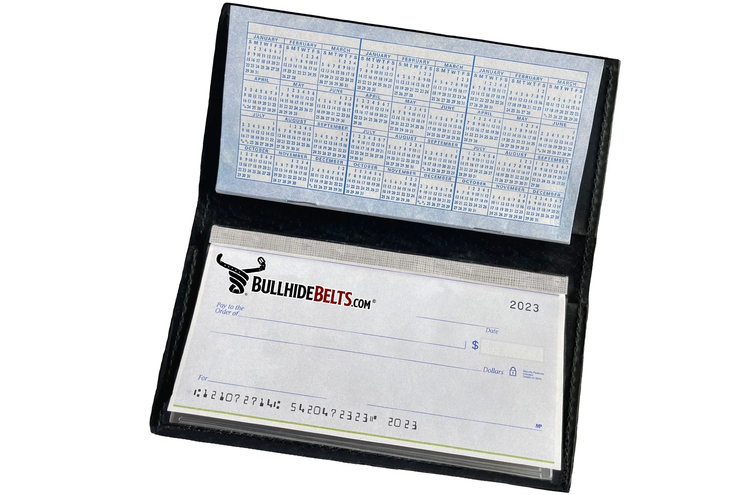 Black American Bison Checkbook Cover