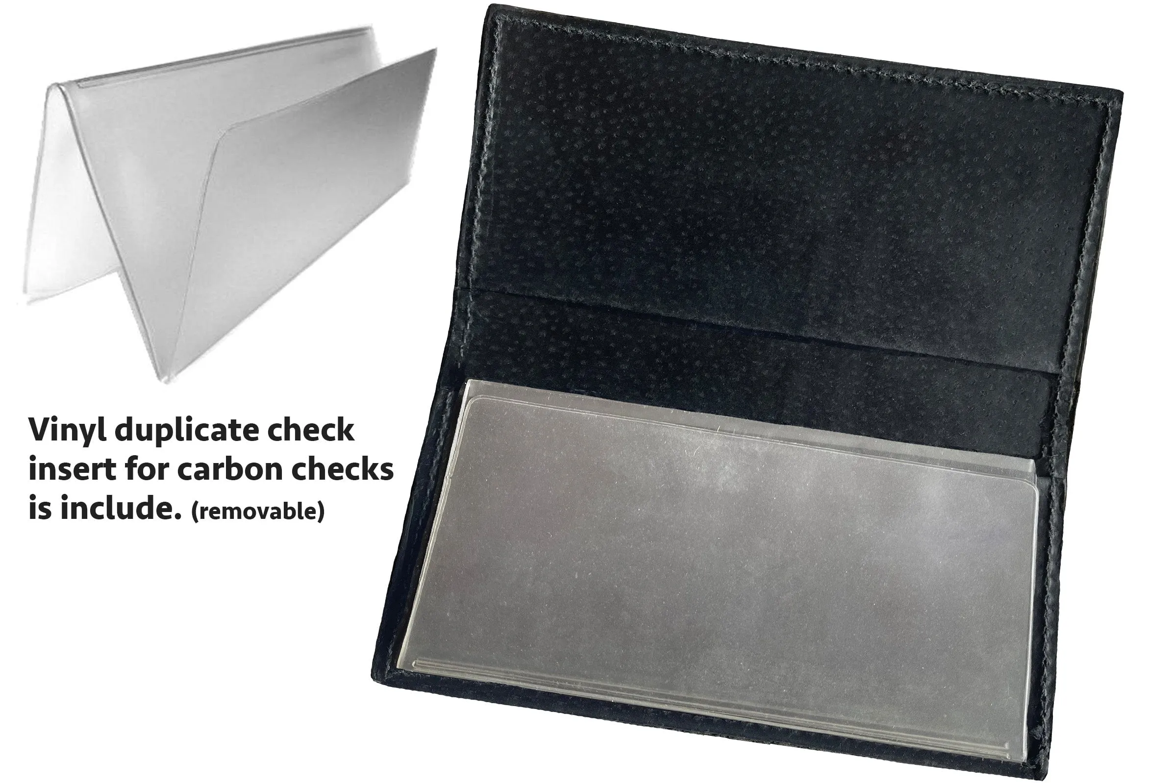 Black American Bison Checkbook Cover