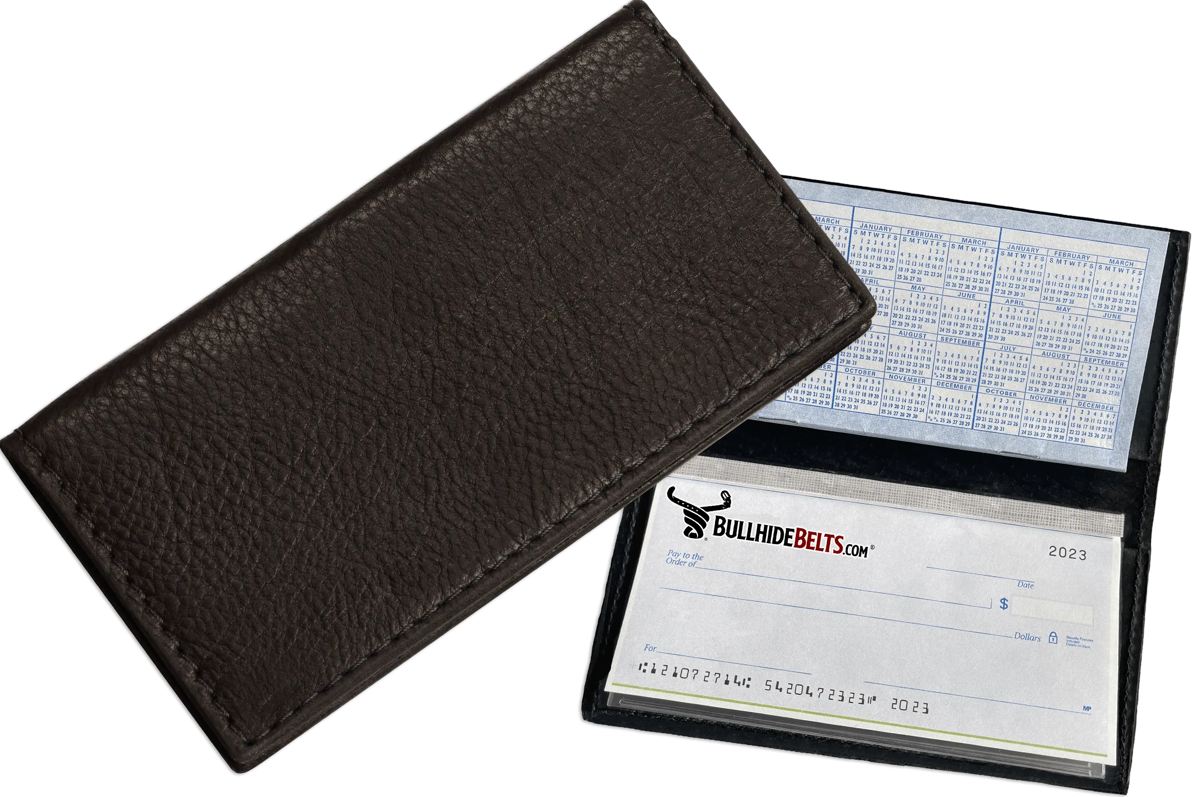 Black American Bison Checkbook Cover