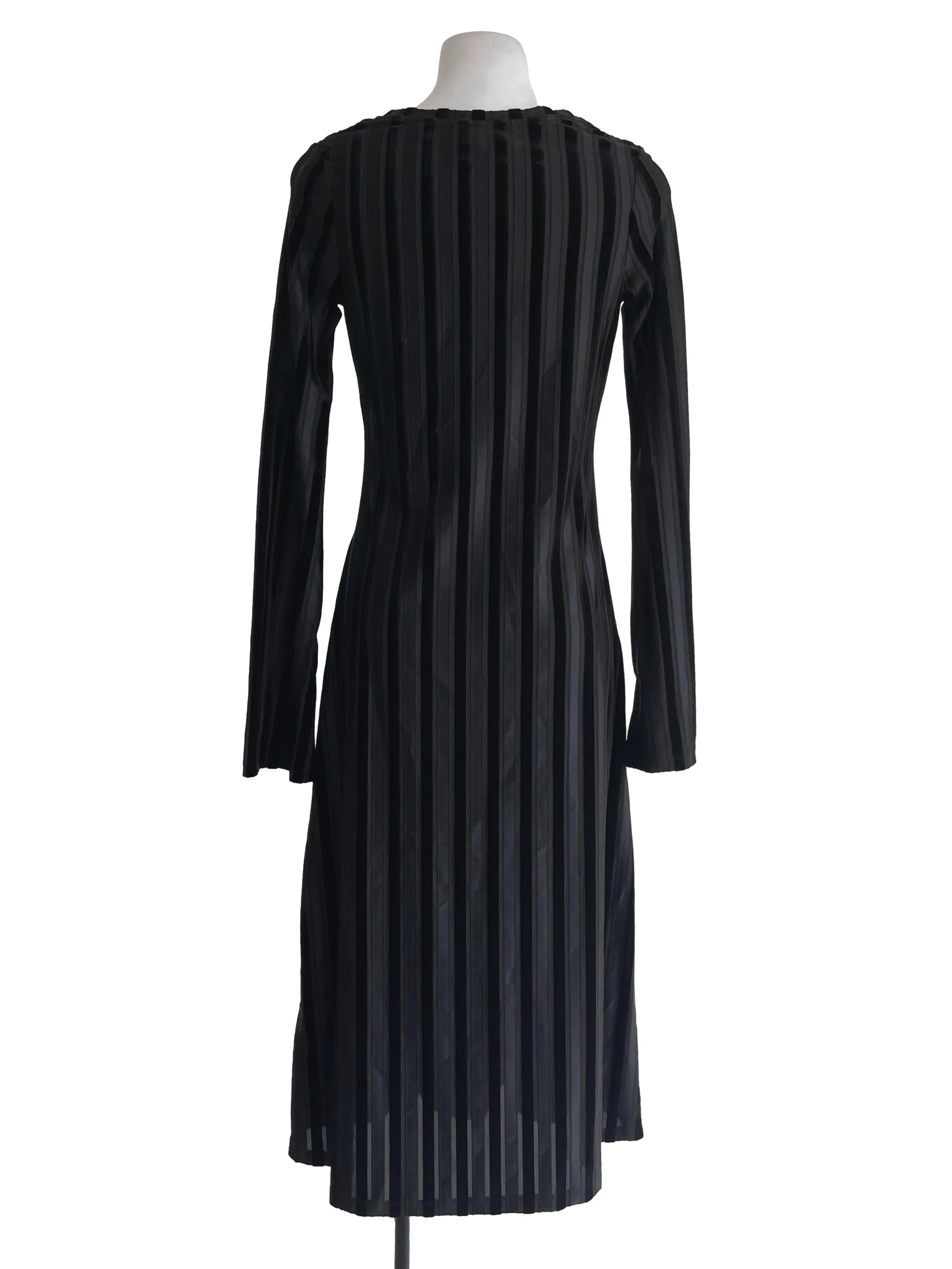 Black And Green Striped Dress