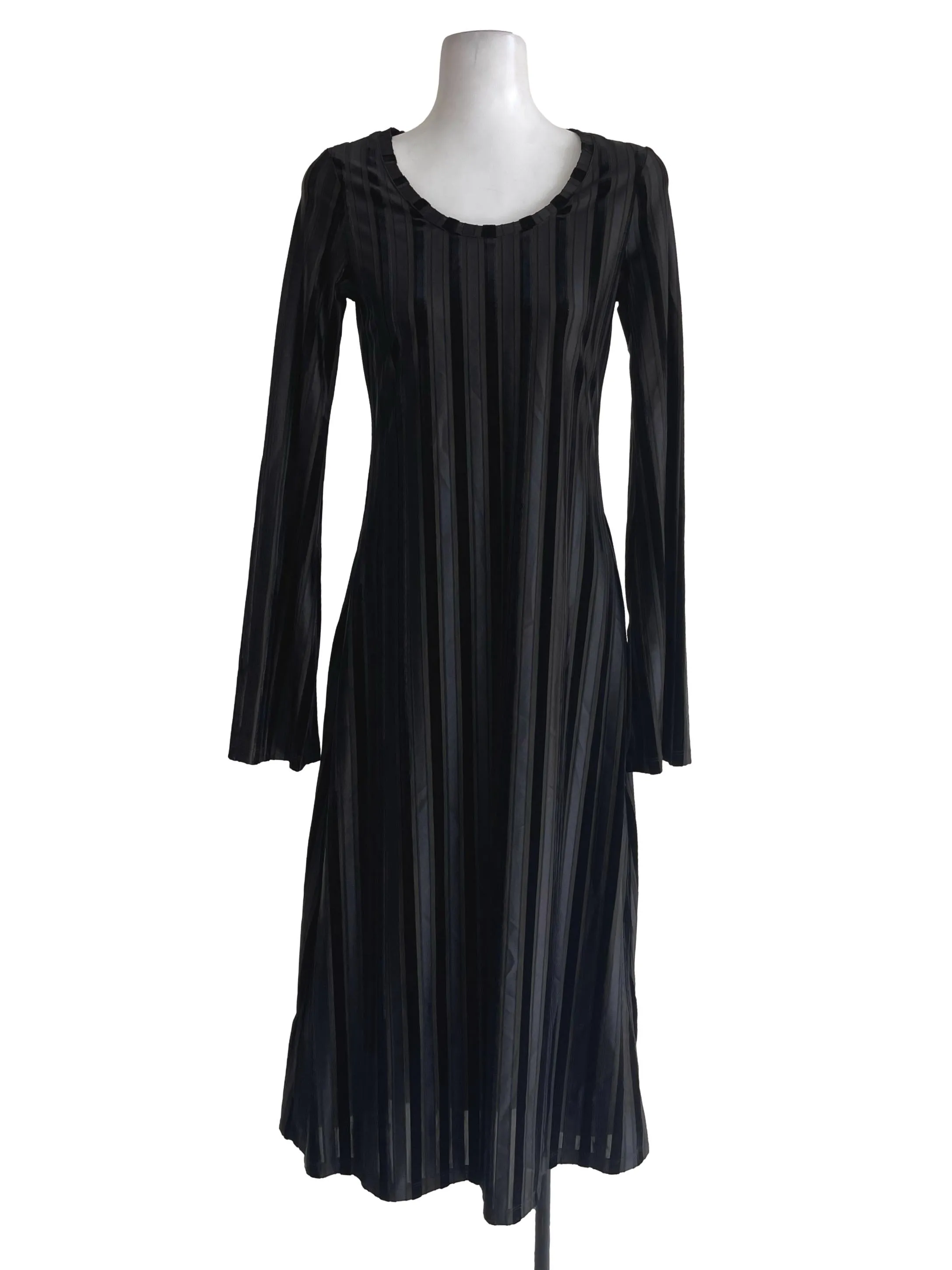 Black And Green Striped Dress