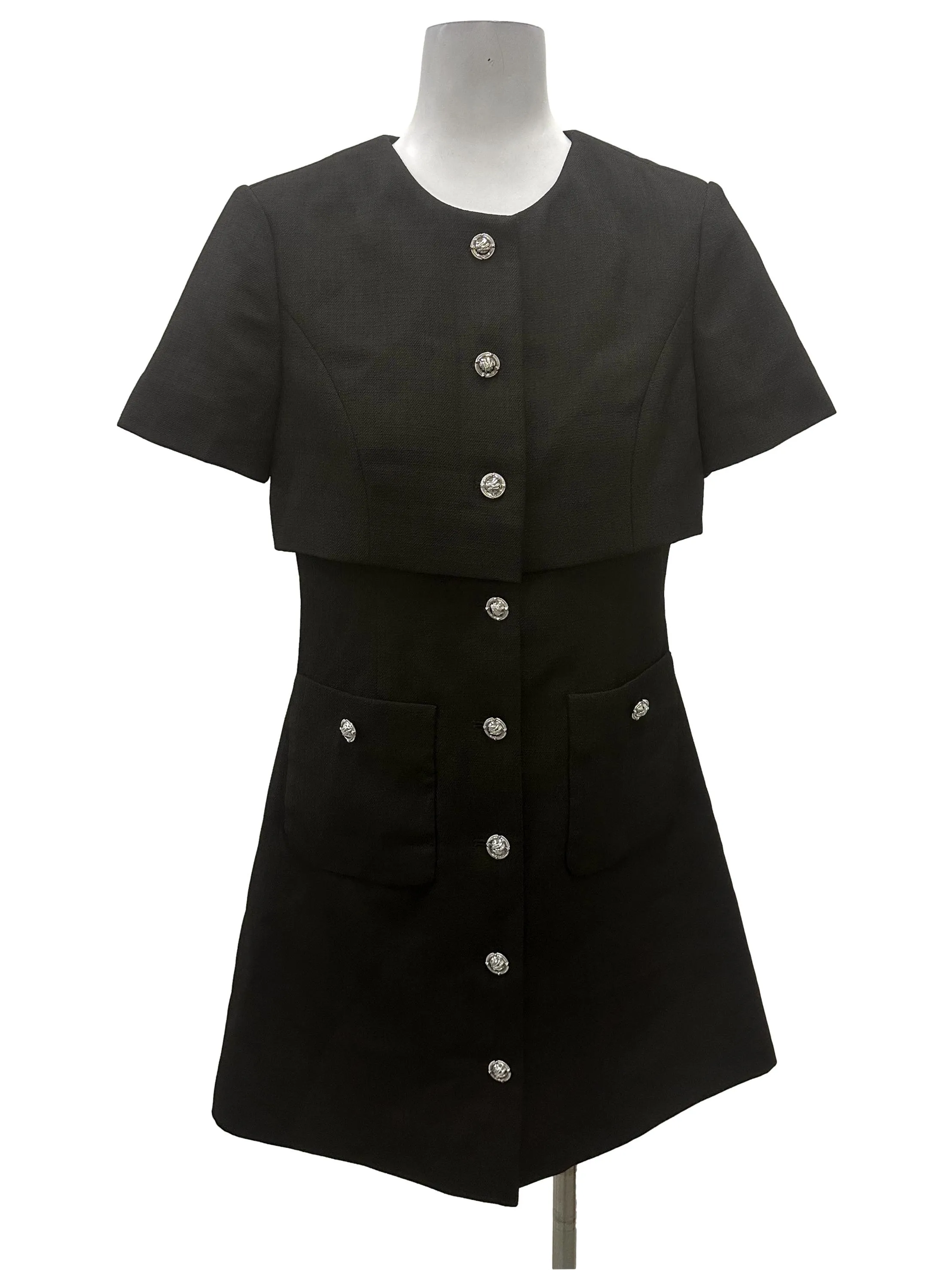 Black Button Down Dress