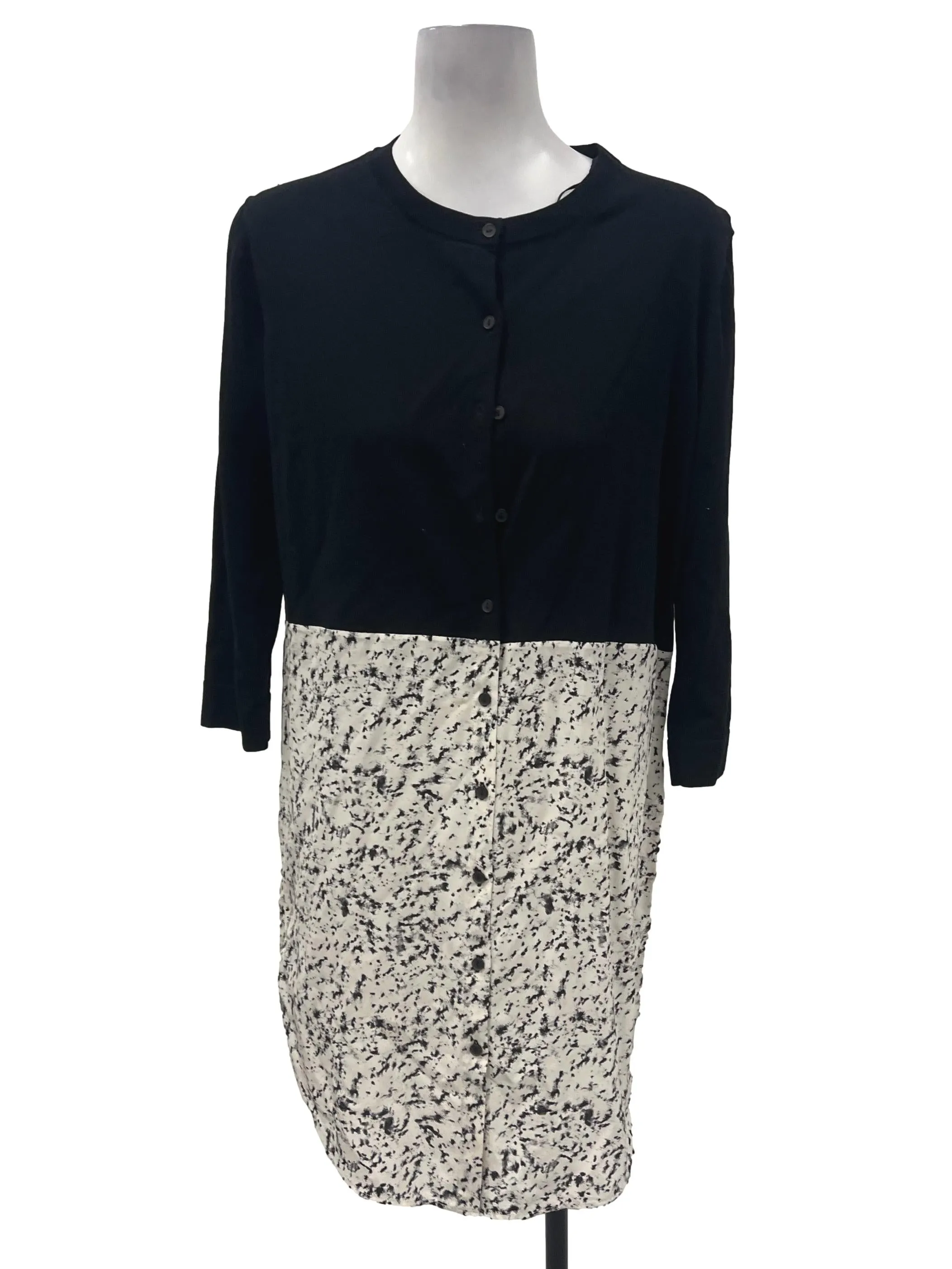 Black Button Dress