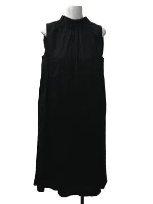 Black Elastic Collar Dress