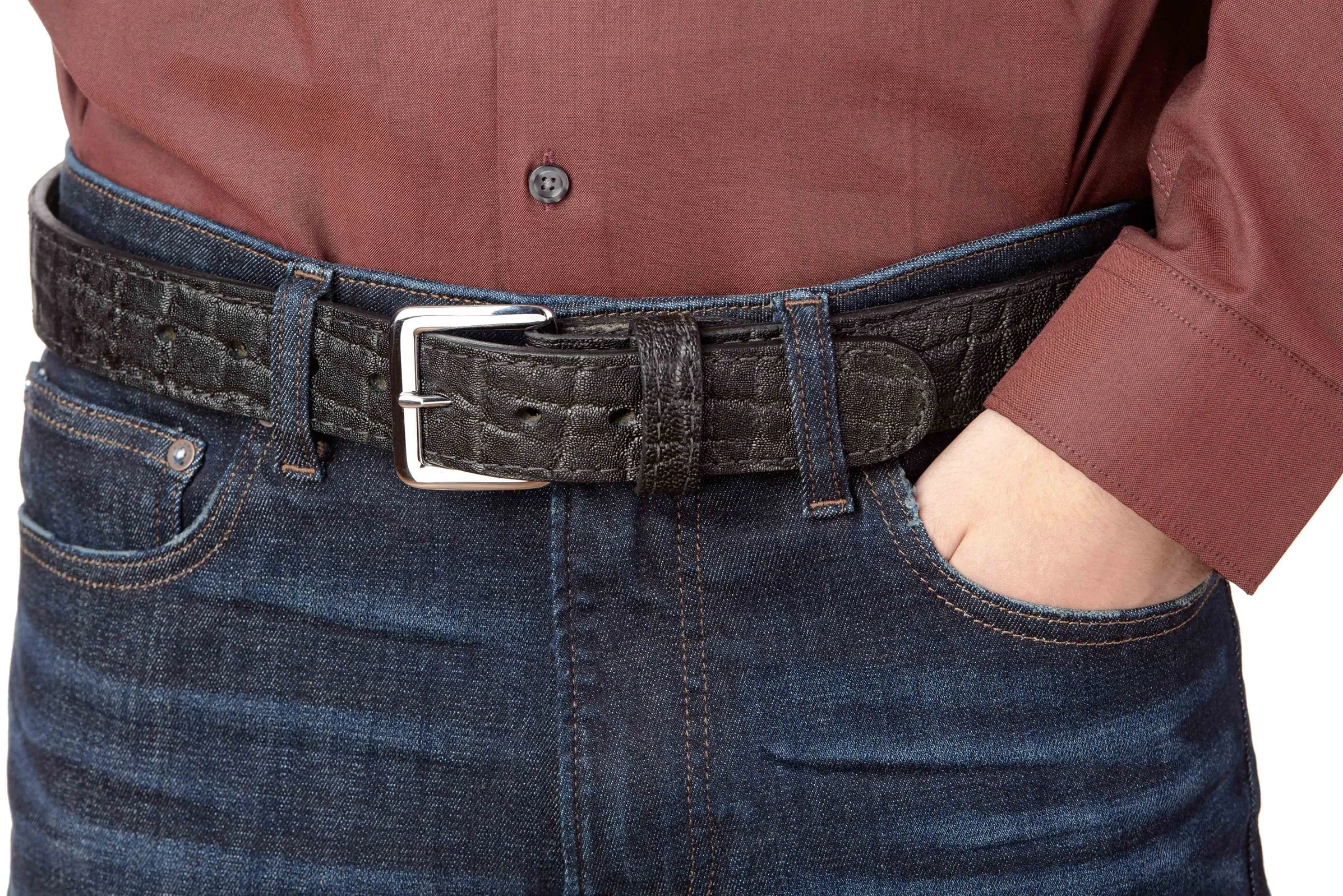 Black Elephant Money Belt With 25" Zipper