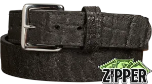 Black Elephant Money Belt With 25" Zipper