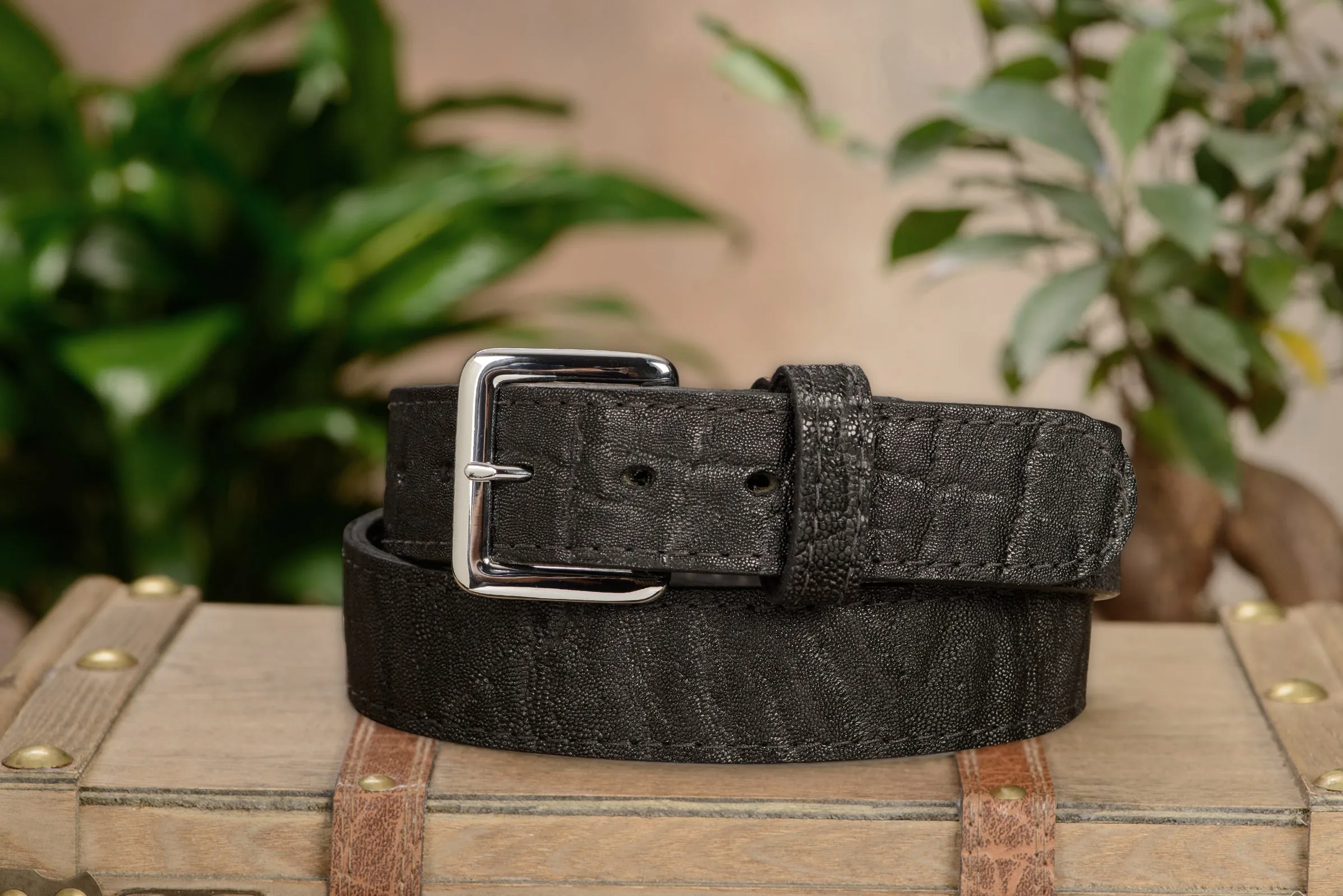 Black Elephant Money Belt With 25" Zipper