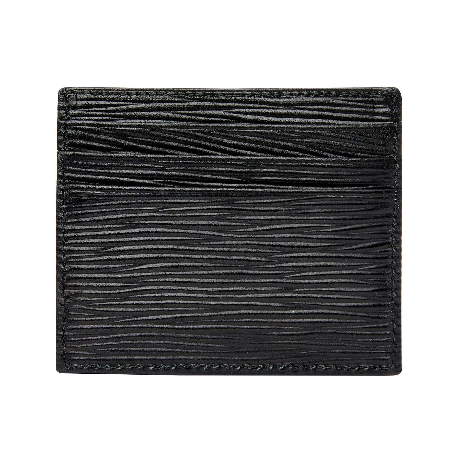Black Epi Leather Card Holder