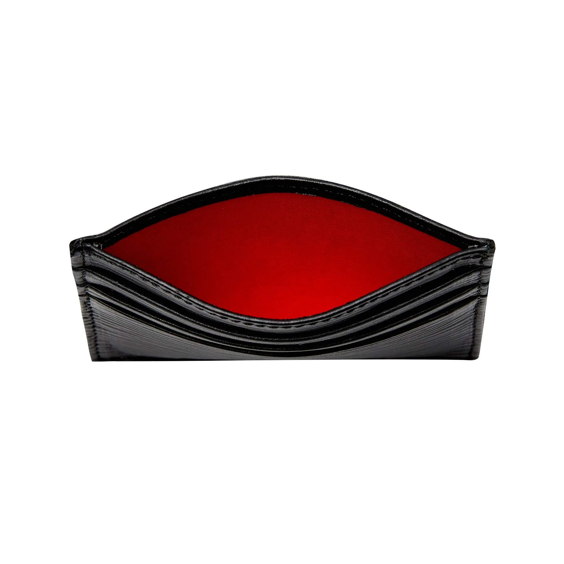 Black Epi Leather Card Holder