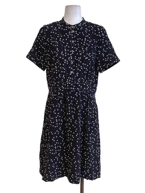 Black Heart Patterned Dress