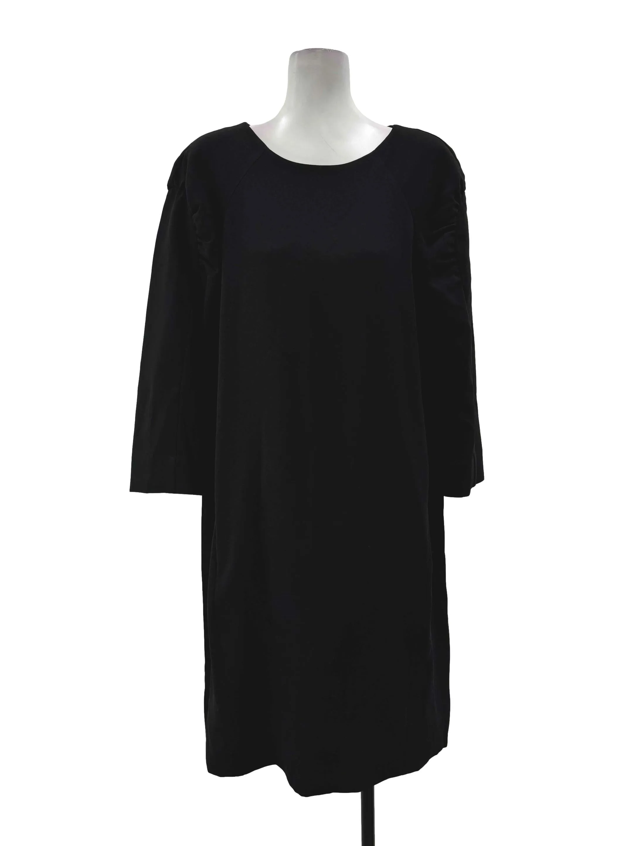 Black Long Sleeves Flowy Dress