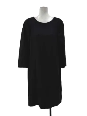 Black Long Sleeves Flowy Dress