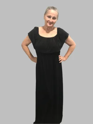 Black Off Shoulder Maxi Dress