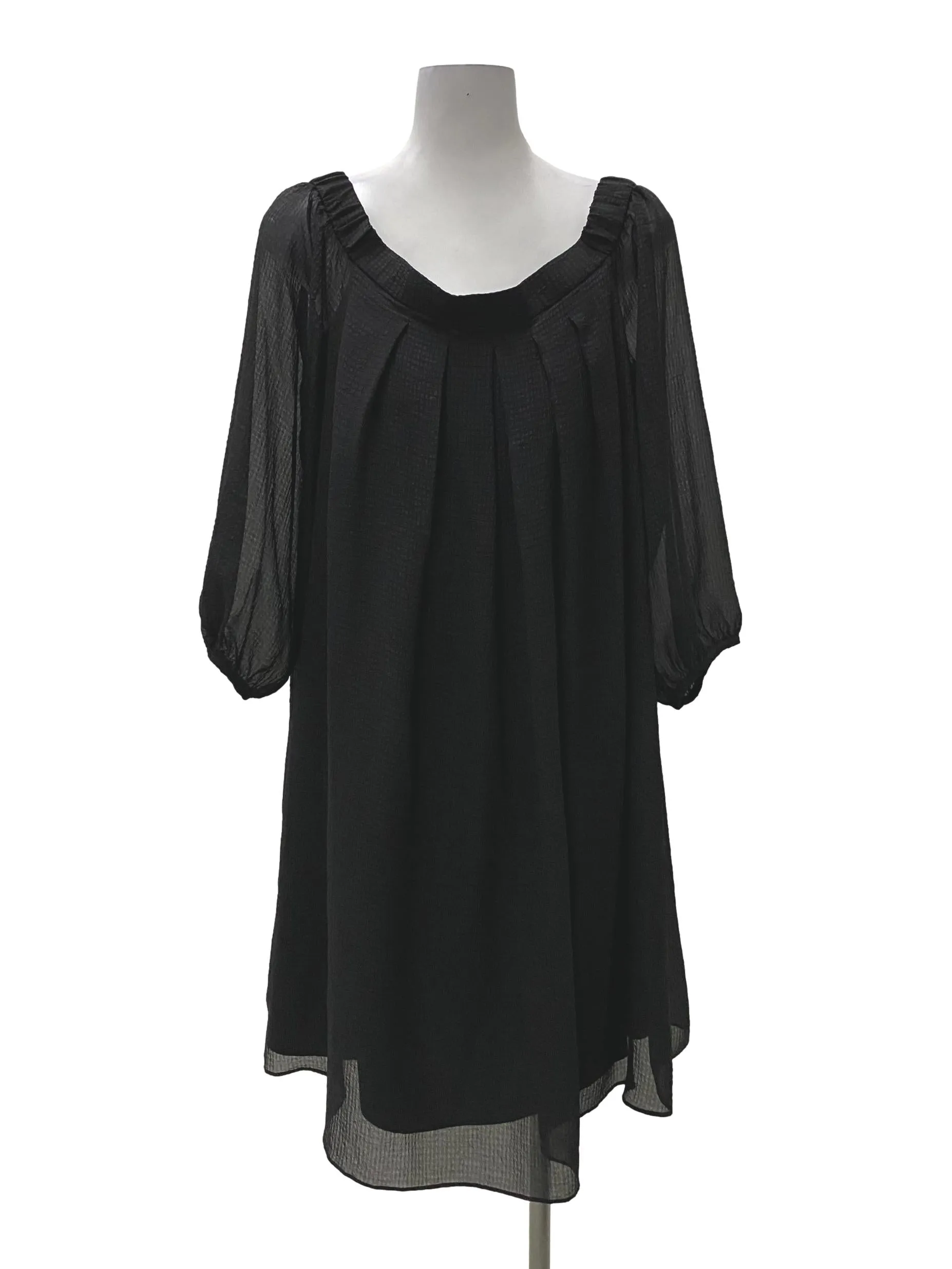 Black Round Neck Dress