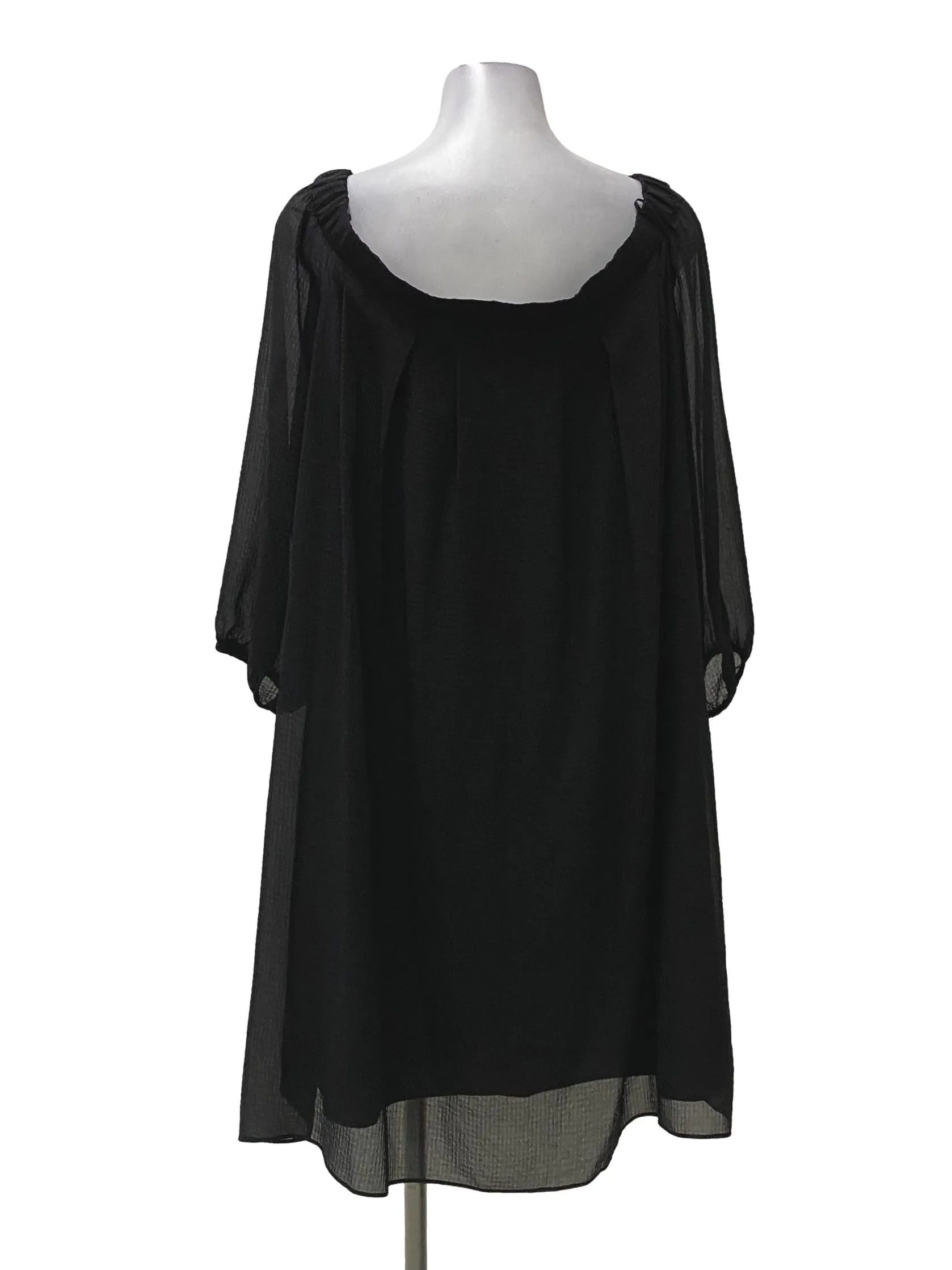 Black Round Neck Dress