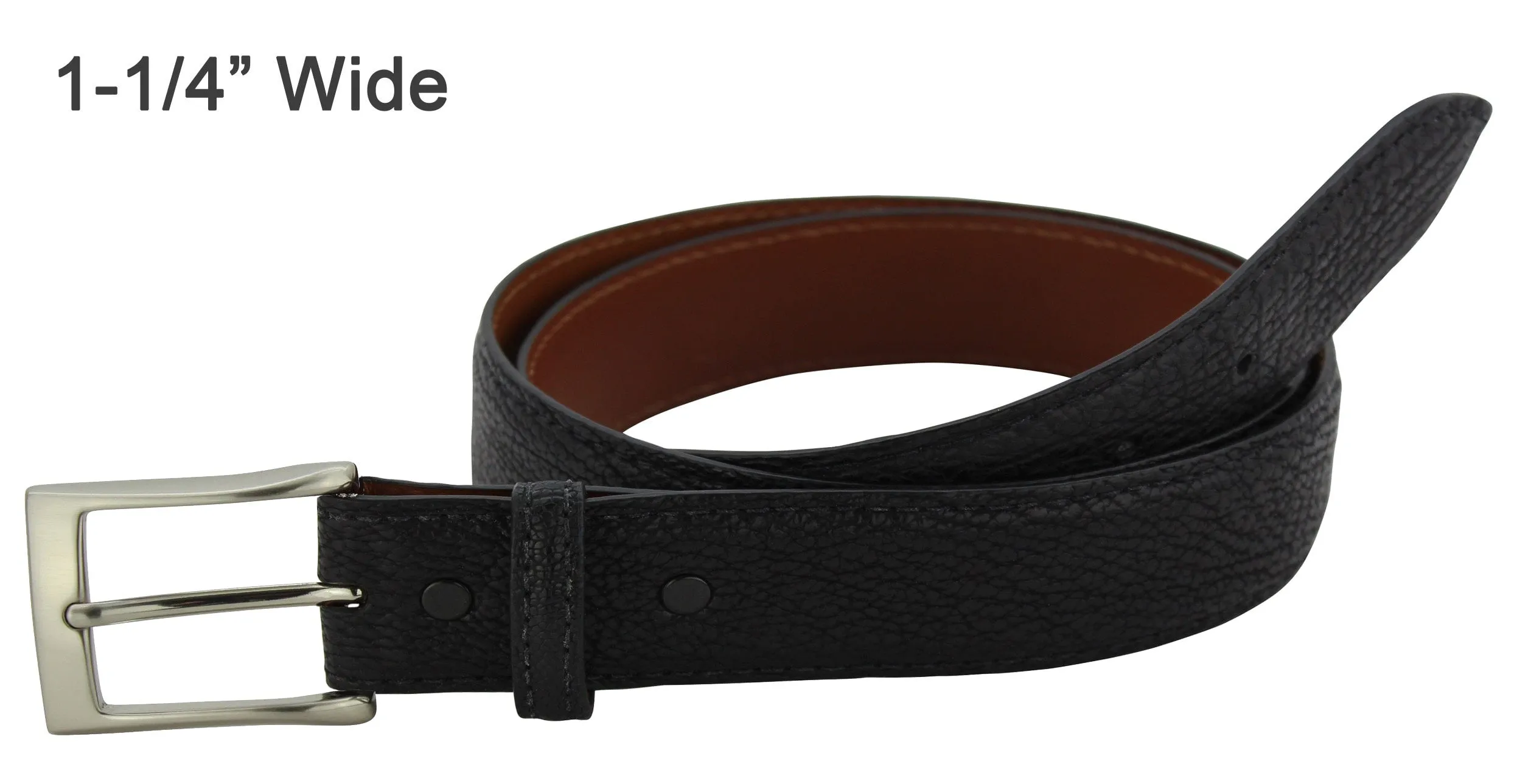 Black Shark Designer Full Grain Leather Belt for Men **Made To Order Allow 5 To 6 Weeks To Ship