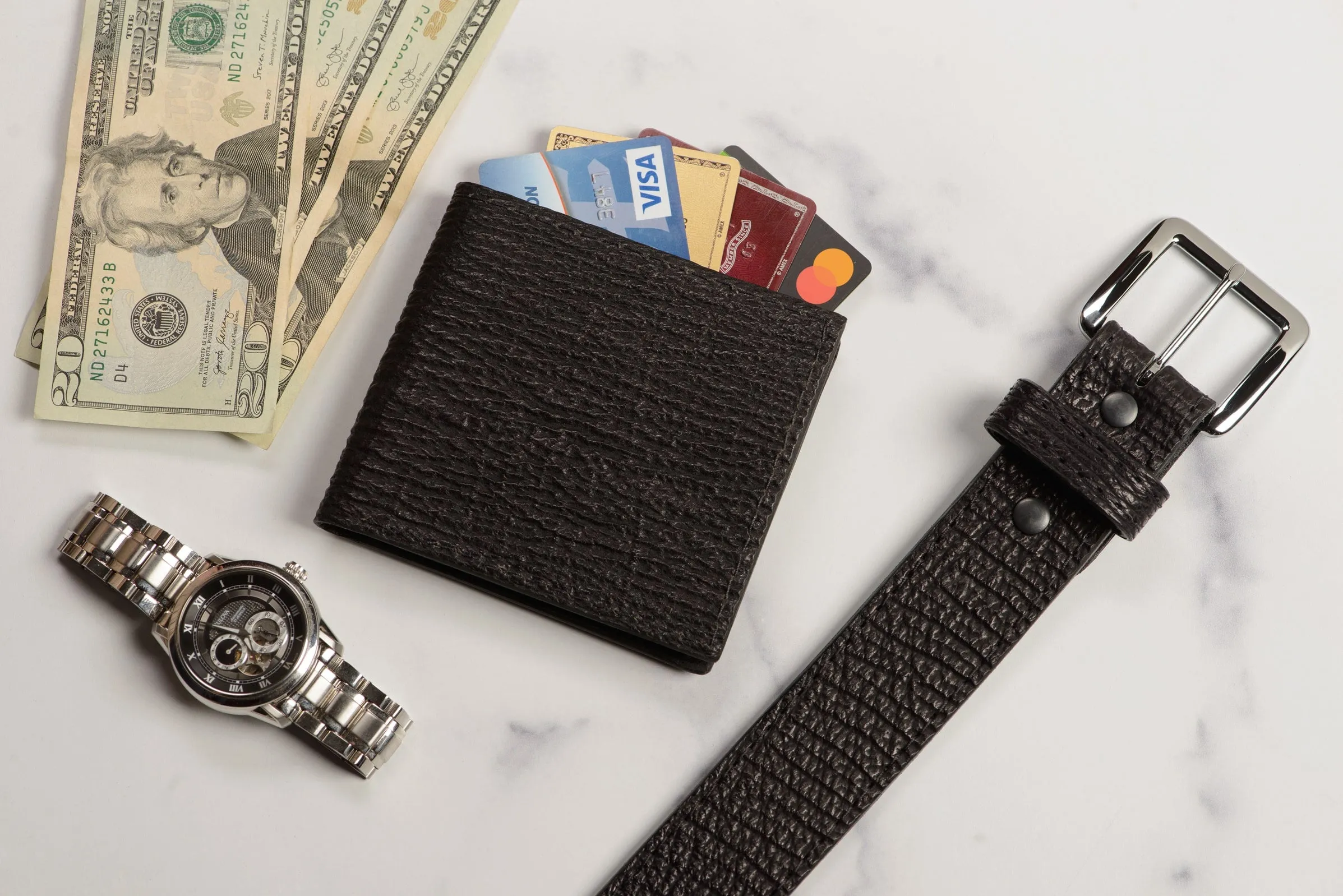 Black Shark Money Belt With 25" Zipper