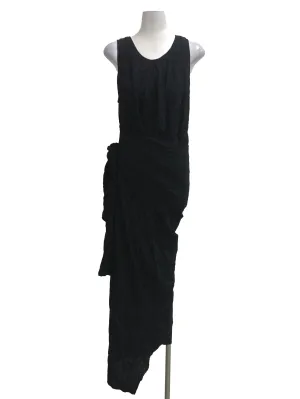 Black Sleeveless Asymmetrical Dress