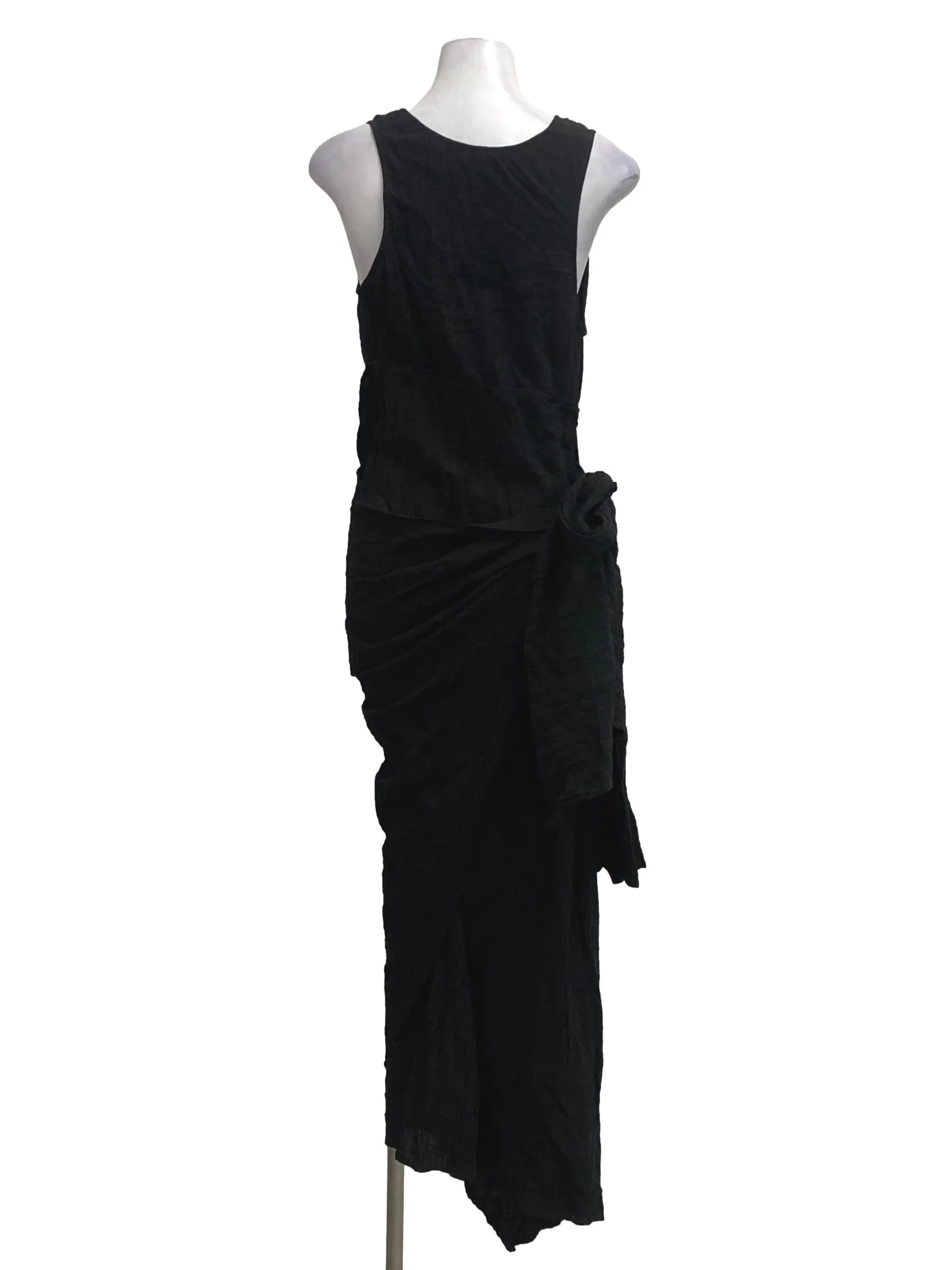 Black Sleeveless Asymmetrical Dress