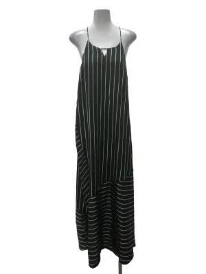 Black Striped Slip Dress