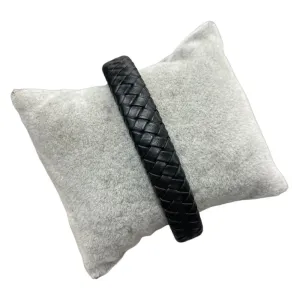 Black Thick Braided Bracelet 1