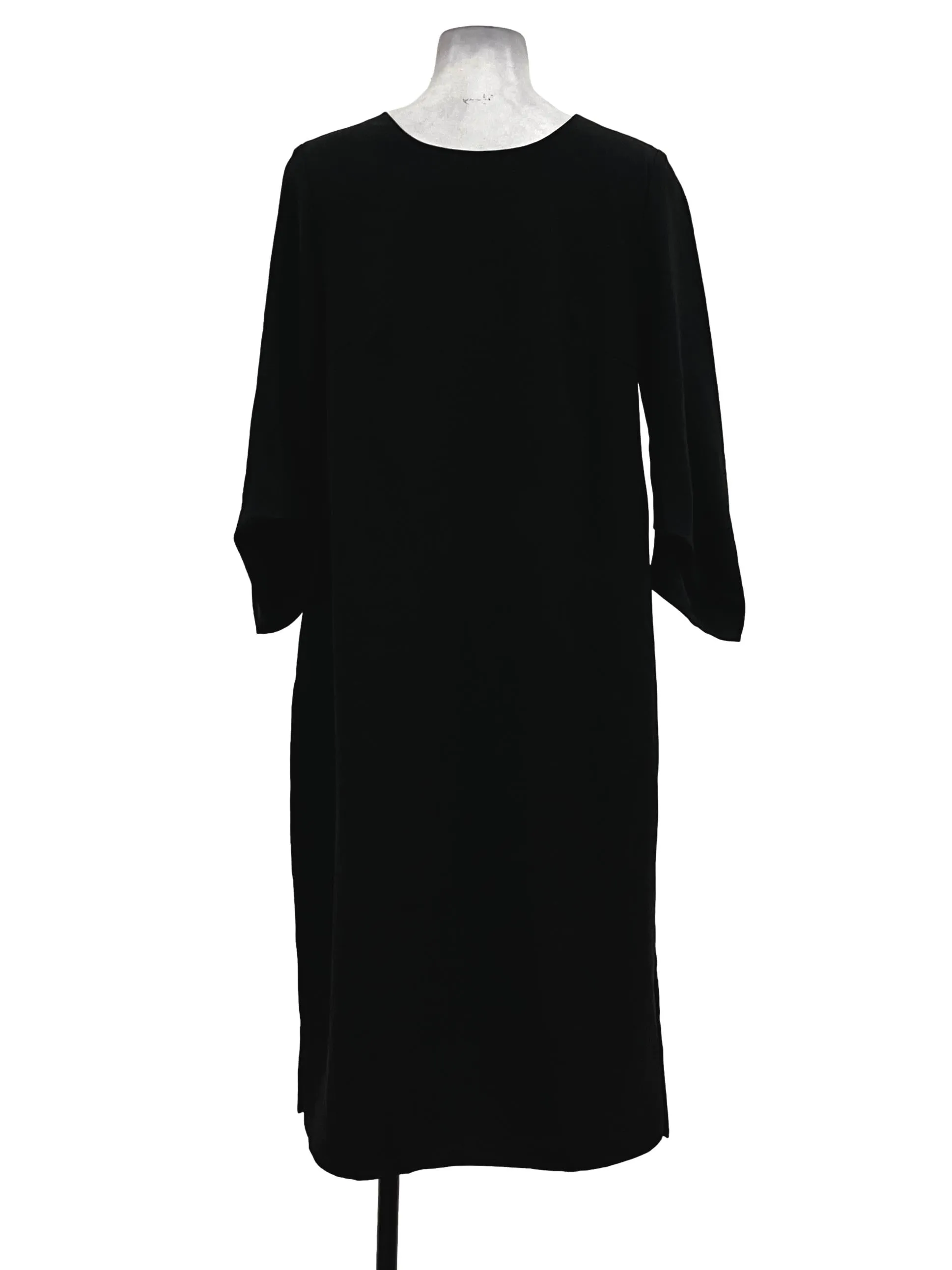 Black V-Neck Back Midi Dress OSN
