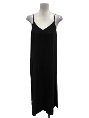 Black V-Neck Cami Midi Dress OSN