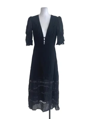 Black V Neck Dress