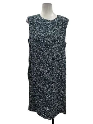 Blue And Green Patterned Sleeveless Dress