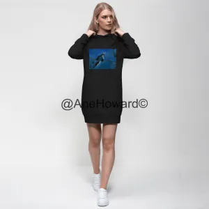 Blue Bird Premium Cotton Hoodie Dress