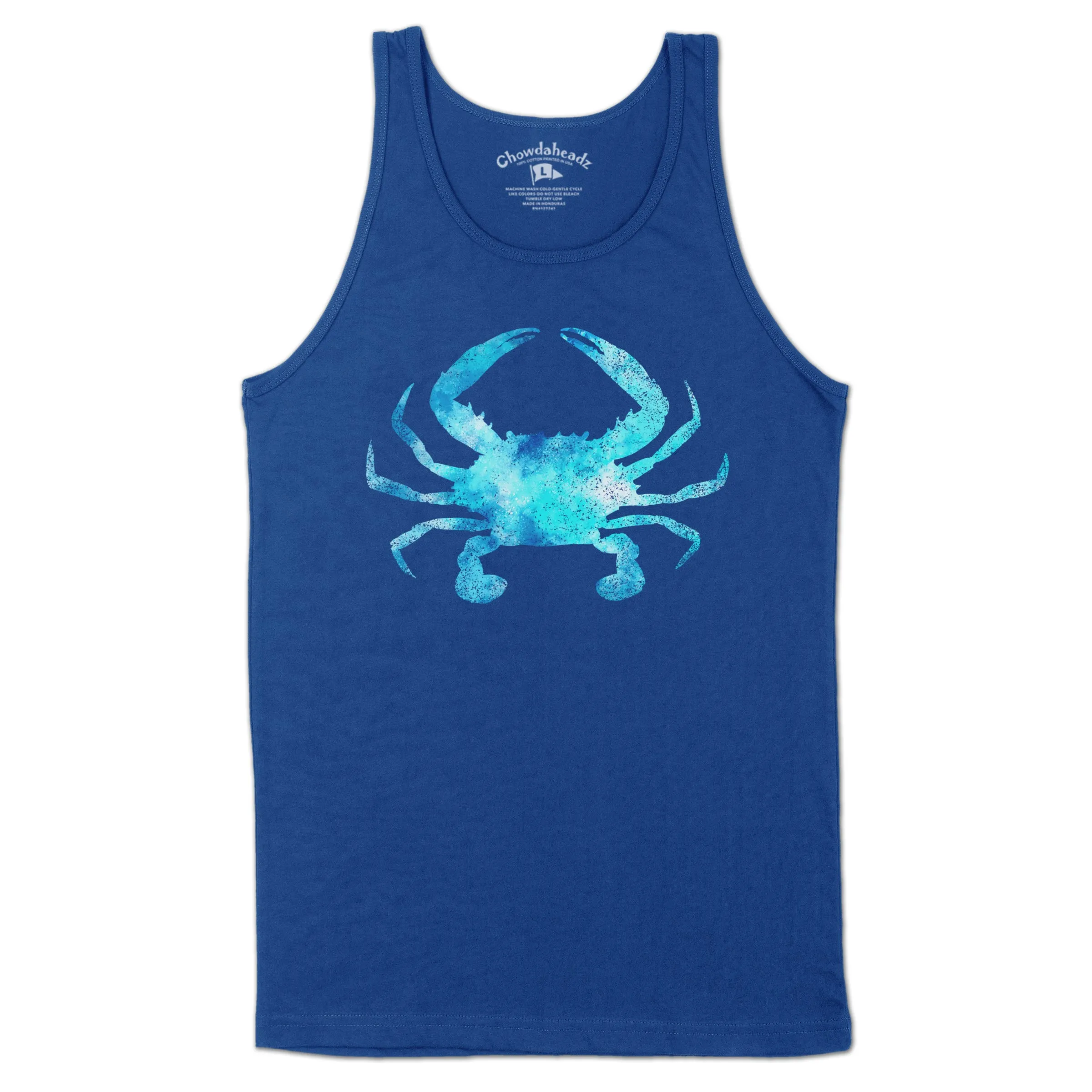 Blue Crab Watercolor Men's Tank Top