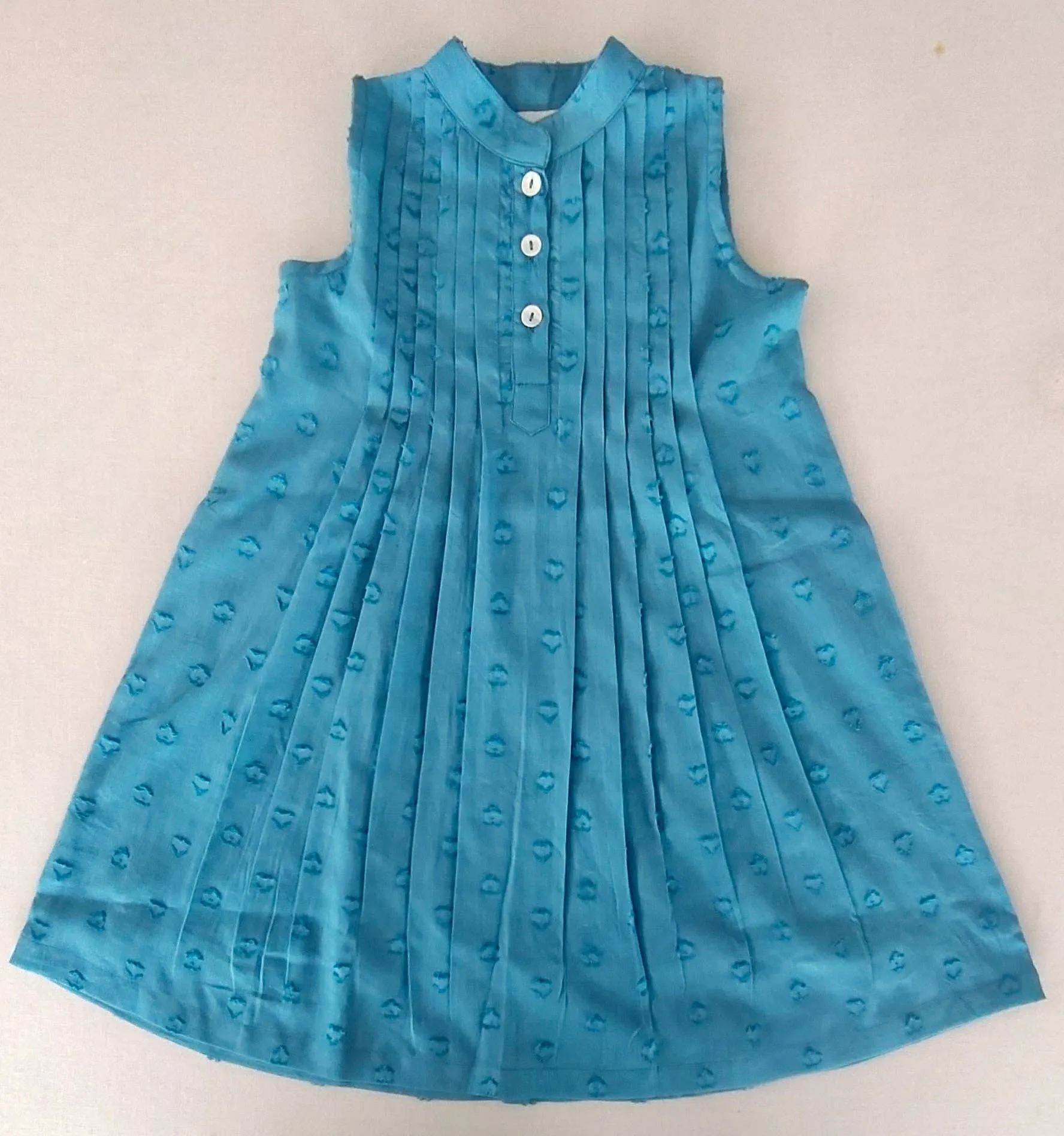 Blue Heart Dobby Dress