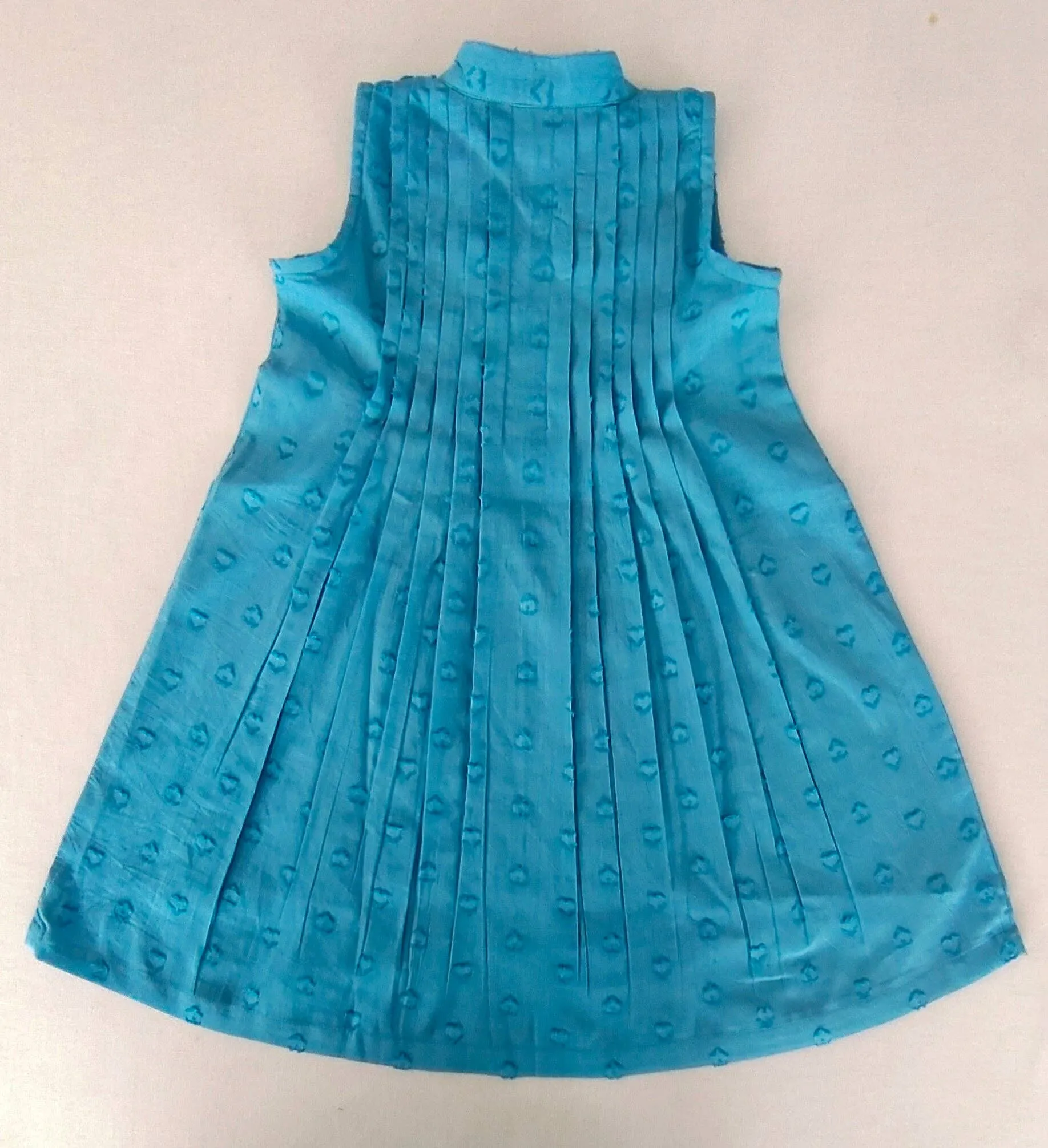 Blue Heart Dobby Dress