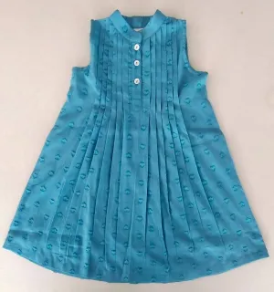 Blue Heart Dobby Dress