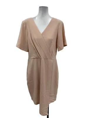 Blush Pink Overlap Dress