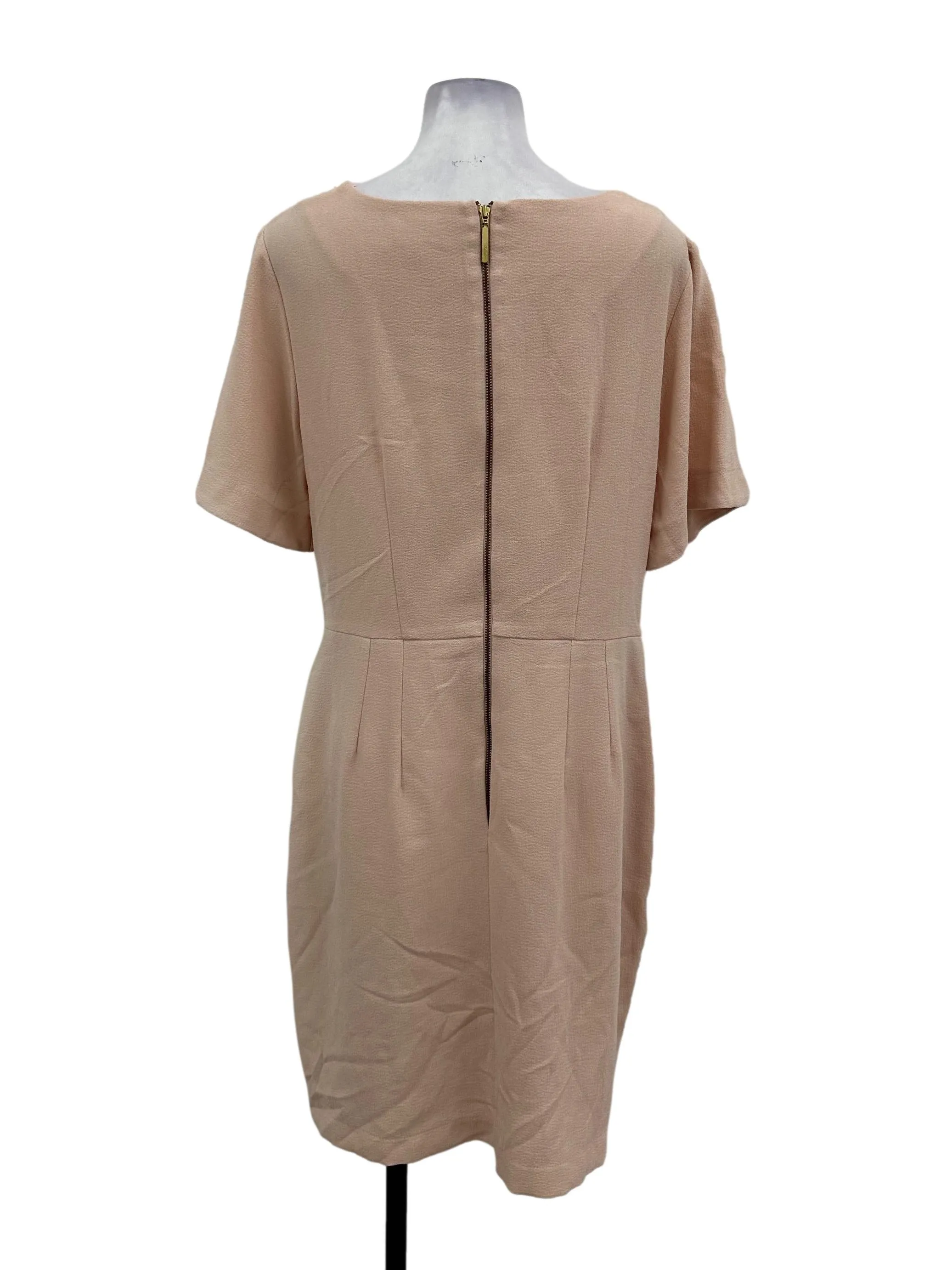Blush Pink Overlap Dress