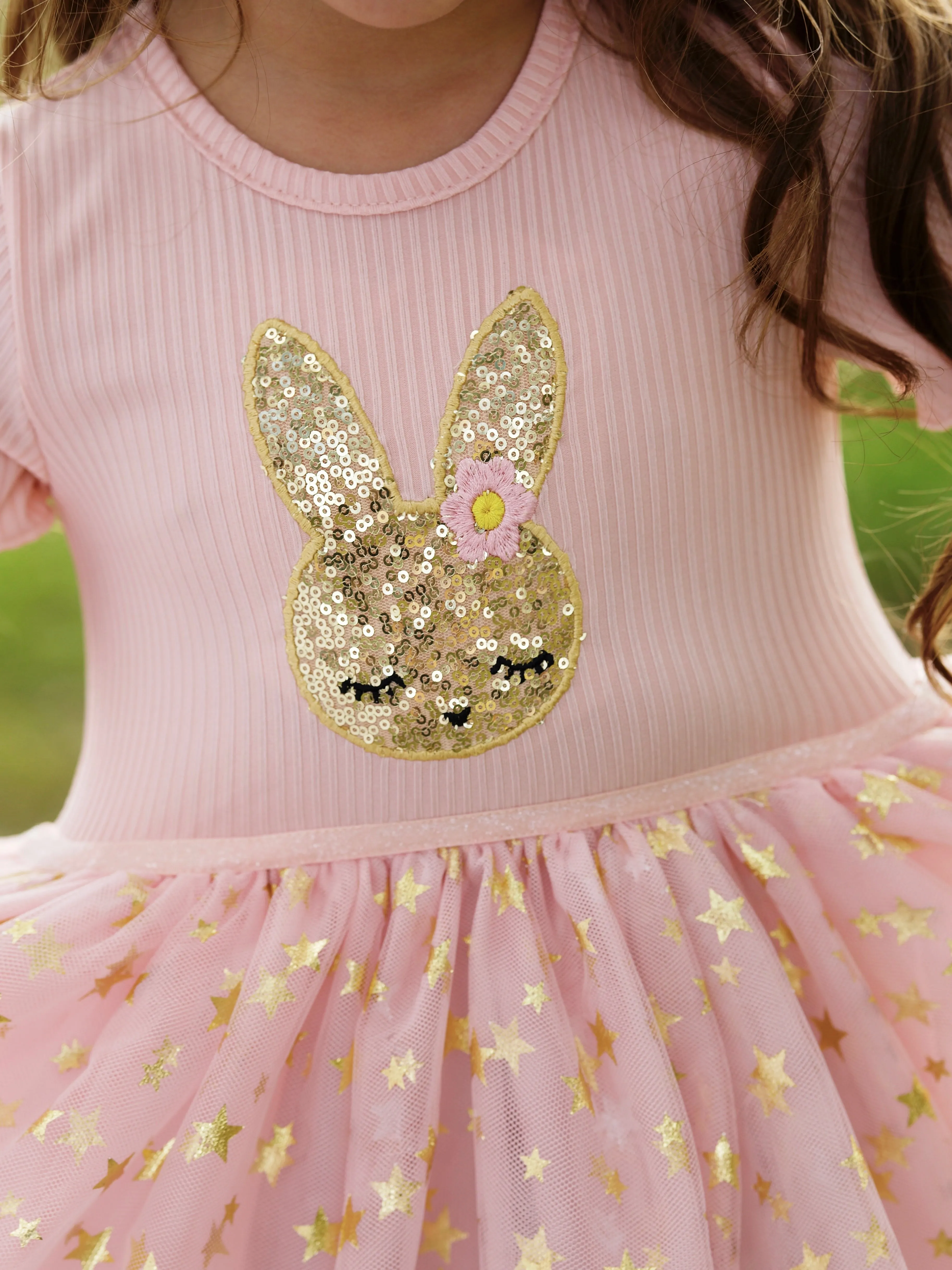 Blush Star Bunny Tulle Dress